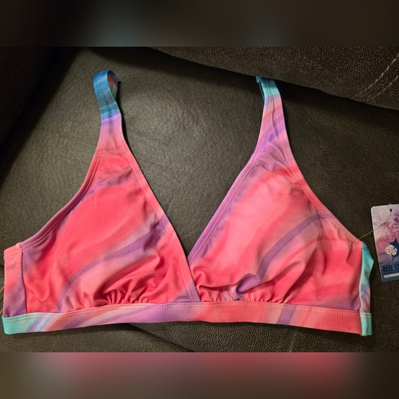 Reel Legends Pink and Blue Green Bikini Set - Picture 2 of 12